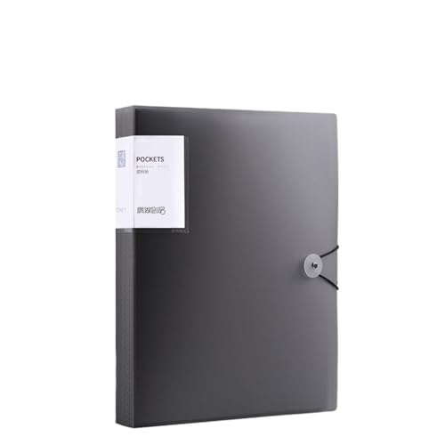 ordner A4 Farbe Transparent Ordner Dokument Große Kapazität Staubdicht Wasserdicht Datei Organizer Score Test PaperHolder Student Datei Datei büro ordner(Schwarz) von JUNCHENG1008