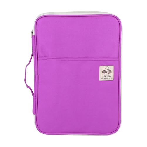 ordner A4-Zubehör, Federmäppchen, Aufbewahrungstaschen, Dokumententasche, Aktenordner, Portfolio-Organizer, Computer, Notebook, Reißverschlussetui, Schule, Büro büro ordner(Purple) von JUNCHENG1008