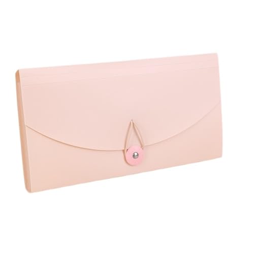 ordner Quittungsorganbeutel-Ordner, Rechnungsaufbewahrung, Rechnungsordner, Aktentasche, mehrschichtig, große Klassifizierung, Informationsbeutel, Dokument büro ordner(Pink) von JUNCHENG1008