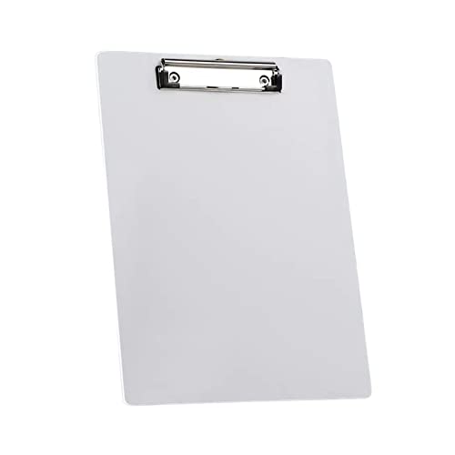 ordner Verdickte A4-Mappe mit starkem Edelstahl-Clip for Aufhängen an Board-Clip Kunststoff-Datenorganisationsmappe for Schule, Büro und Zuhause büro ordner(Weiß,1 pack) von JUNCHENG1008
