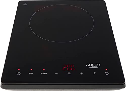 JUNG Adler AD6513 Induktionskochfeld 1 Platte 2000W, Induktionskochplatte, Kochfeld Camping Induktionsherd Kochplatte, Timer, Glaskeramik, Topferkennung, 10 Temperaturstufen, Touch Display JUNG Adler AD6513 Induktionskochfeld 1 Platte 2000W, Induktionskochplatte, Kochfeld Camping Induktionsherd Kochplatte, Timer, Glaskeramik, Topferkennung, 10 Temperaturstufen, Touch Display von JUNG