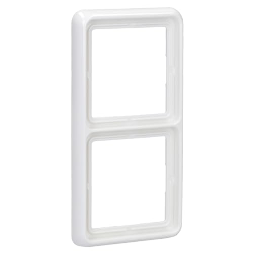 JUNG CD582WW Rahmen 2fach (Duroplast) Alpinweiß Serie CD von JUNG