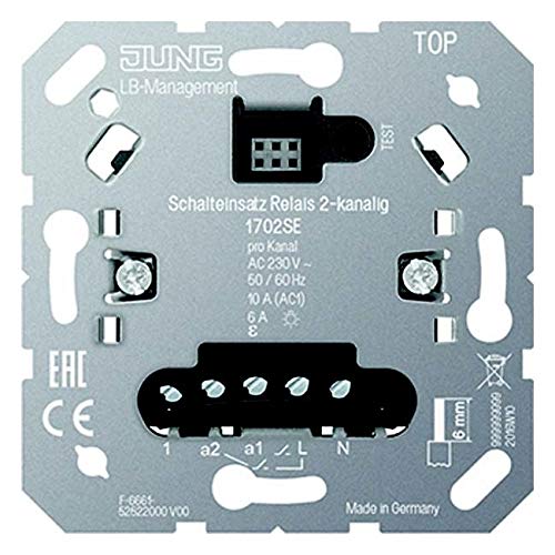 JUNG Schalteinsatz Relais 1702SE 2-kanalig Elektronischer Schalter JUNG Schalteinsatz Relais 1702SE 2-kanalig Elektronischer Schalter von JUNG