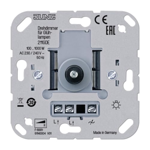 Jung 211GDE Drehdimmer mit Funkempfaenger von JUNG