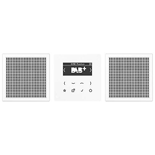 Jung Smart Radio DAB+ DABLS2WW Set Stereo Radio 4011377172470 von JUNG