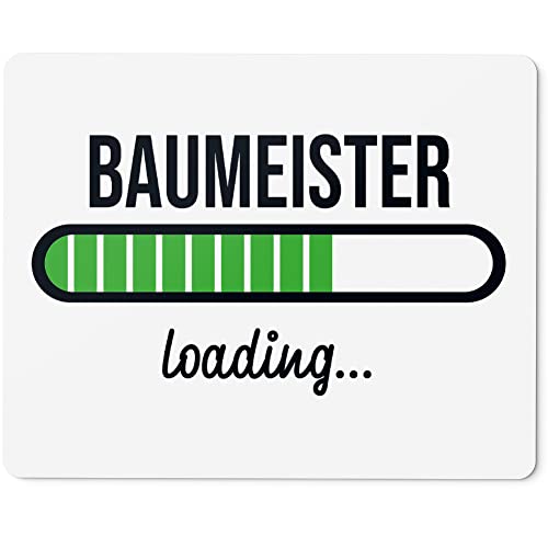 JUNIWORDS Mauspad Mousepad, Baumeister Loading (6188332) von JUNIWORDS