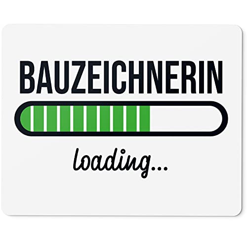 JUNIWORDS Mauspad Mousepad, Bauzeichnerin Loading (6188545) von JUNIWORDS