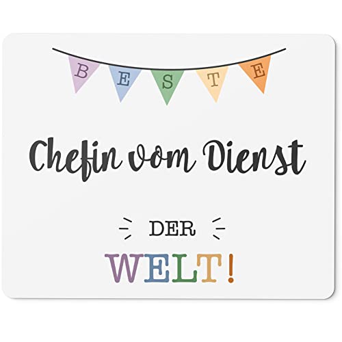 JUNIWORDS Mauspad Mousepad, Beste Chefin vom Dienst der Welt (5694388) von JUNIWORDS