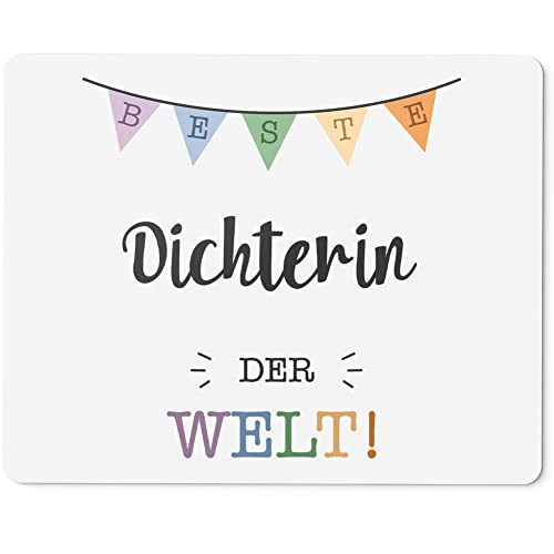 JUNIWORDS Mauspad Mousepad, Beste Dichterin der Welt (5695340) von JUNIWORDS