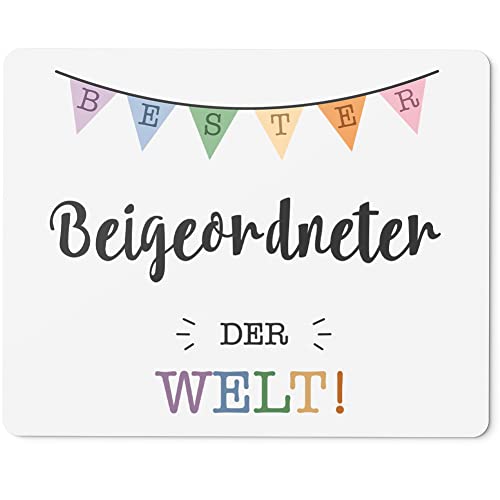 JUNIWORDS Mauspad Mousepad, Bester Beigeordneter der Welt (5691862) von JUNIWORDS