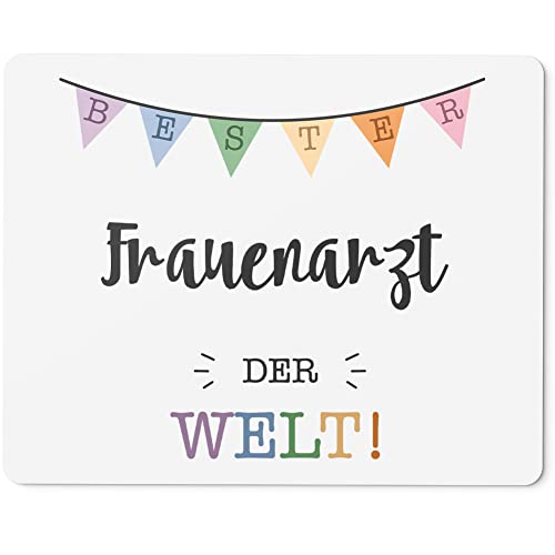 JUNIWORDS Mauspad Mousepad, Bester Frauenarzt der Welt (5700067) von JUNIWORDS