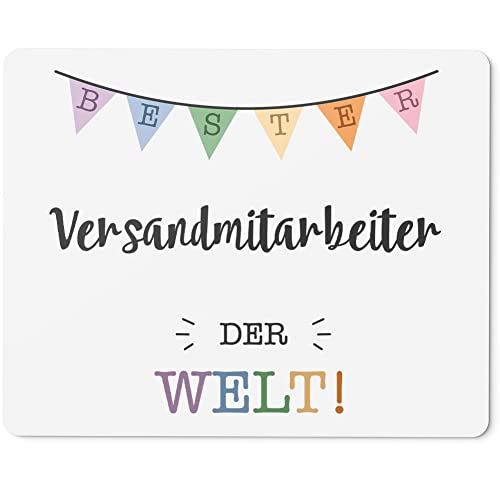 JUNIWORDS Mauspad Mousepad, Bester Versandmitarbeiter der Welt (5724052) von JUNIWORDS