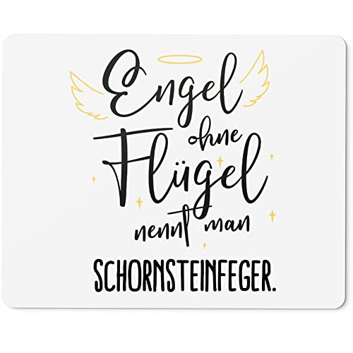 JUNIWORDS Mauspad Mousepad, Engel ohne Flügel nennt Man Schornsteinfeger (5182014) von JUNIWORDS