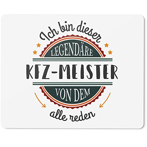 JUNIWORDS Mauspad Mousepad, Ich Bin Dieser legendäre Kfz-Meister, von dem alle reden (5055024) von JUNIWORDS