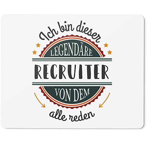 JUNIWORDS Mauspad Mousepad, Ich Bin Dieser legendäre Recruiter, von dem alle reden (5065038) von JUNIWORDS