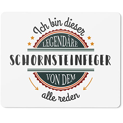 JUNIWORDS Mauspad Mousepad, Ich Bin Dieser legendäre Schornsteinfeger, von dem alle reden (5067369) von JUNIWORDS