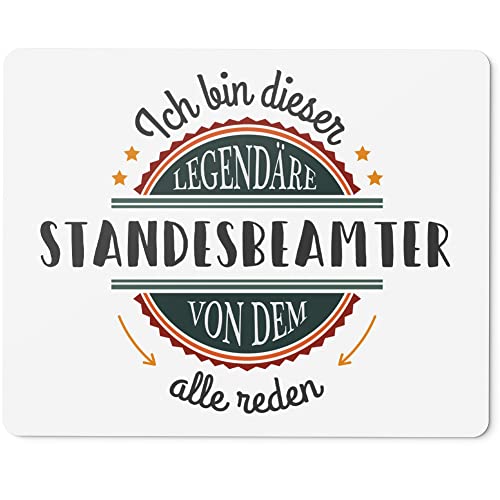 JUNIWORDS Mauspad Mousepad, Ich Bin Dieser legendäre Standesbeamter, von dem alle reden (5069359) von JUNIWORDS