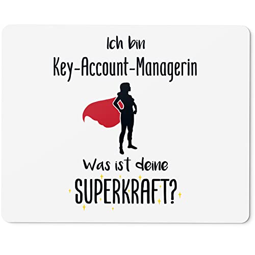 JUNIWORDS Mauspad Mousepad, Ich Bin Key-Account-Managerin. was ist Deine Superkraft? (5935360) von JUNIWORDS