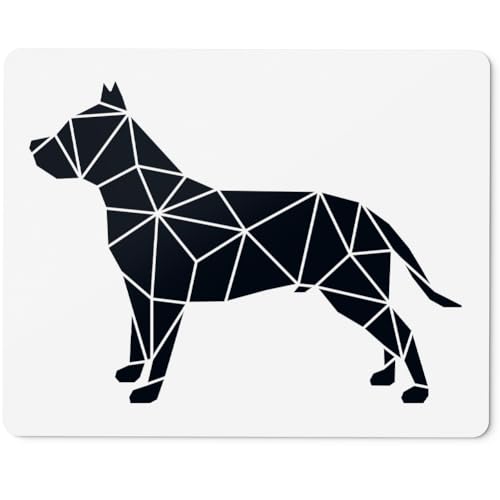 JUNIWORDS Mauspad Mousepad, Pitbull Terrier, Origami-Stil (1010107) von JUNIWORDS