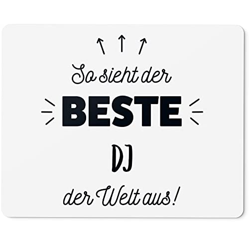 JUNIWORDS Mauspad Mousepad, So Sieht der Beste DJ der Welt aus! (5848640) von JUNIWORDS