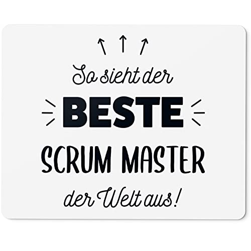 JUNIWORDS Mauspad Mousepad, So Sieht der Beste Scrum Master der Welt aus! (5871744) von JUNIWORDS