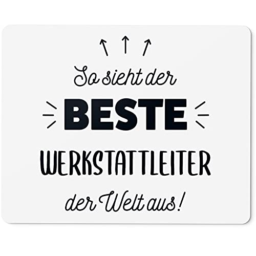 JUNIWORDS Mauspad Mousepad, So Sieht der Beste Werkstattleiter der Welt aus! (5878626) von JUNIWORDS