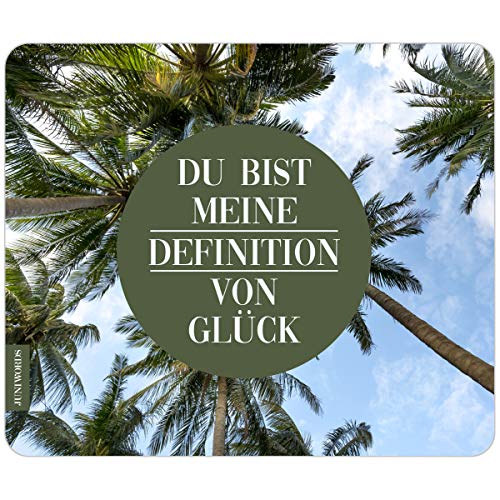 JUNIWORDS Mousepad - Du bist Meine Definition von Glück von JUNIWORDS