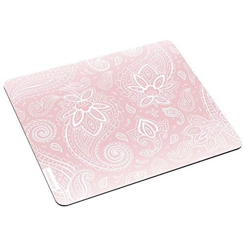 JUNIWORDS Mousepad Mauspad mit Motiv, Weiße Schnörkel rosa JUNIWORDS Mousepad Mauspad mit Motiv, Weiße Schnörkel rosa von JUNIWORDS