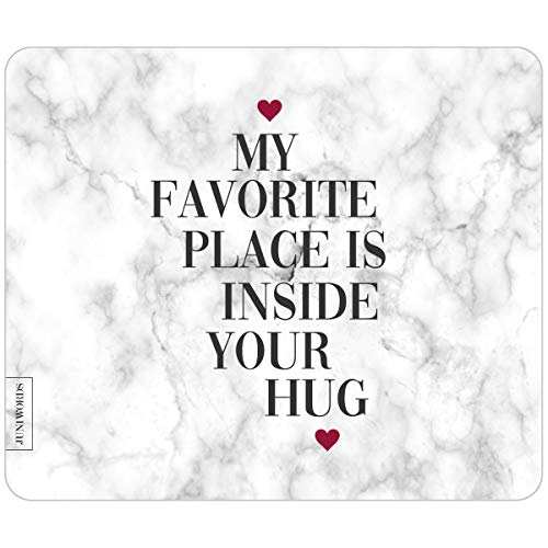 JUNIWORDS Mousepad - My Favorite Place is Inside Your Hug von JUNIWORDS