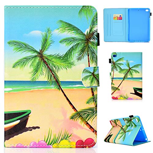 iPad Mini Hülle 7,9 Zoll Cute Patterns Multiple Angles Stand Schutzhülle mit Auto Sleep Wake für iPad Mini 5/4/3/2/1-Beach von JUNJIU