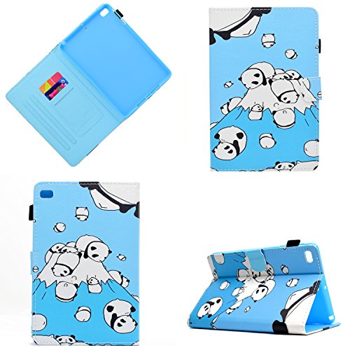 iPad Mini Hülle 7,9 Zoll Cute Patterns Multiple Angles Stand Schutzhülle mit Auto Sleep Wake für iPad Mini 5/4/3/2/1-Blue Bear von JUNJIU