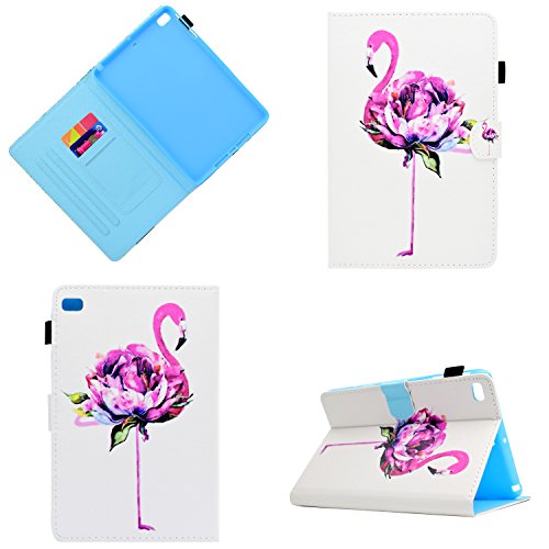 iPad Mini Hülle 7,9 Zoll Cute Patterns Multiple Angles Stand Schutzhülle mit Auto Sleep Wake für iPad Mini 5/4/3/2/1-Flamingo von JUNJIU