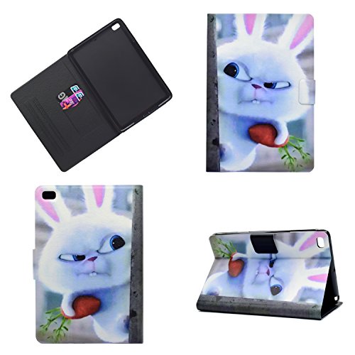 iPad Mini Hülle 7,9 Zoll Cute Patterns Multiple Angles Stand Schutzhülle mit Auto Sleep Wake für iPad Mini 5/4/3/2/1-White Rabbit von JUNJIU