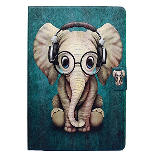 iPad Mini Hülle 7,9 Zoll Cute Patterns Multiple Angles Stand Schutzhülle mit Auto Sleep Wake für iPad Mini 5/4/3/2/1-elephant von JUNJIU