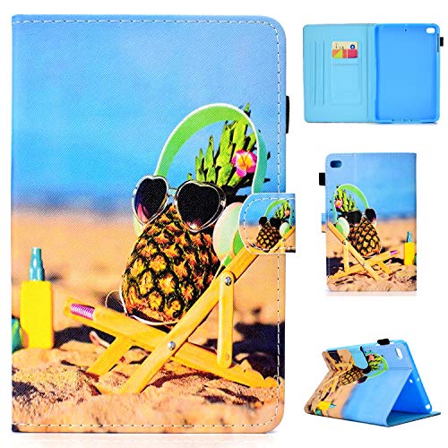 iPad Mini Hülle 7,9 Zoll Cute Patterns Multiple Angles Stand Schutzhülle mit Auto Sleep Wake für iPad Mini 5/4/3/2/1-pineapple von JUNJIU