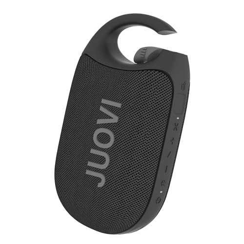 JUOVI Clip Kabelloser Tragbarer Bluetooth Lautsprecher, IP68 Wasserdicht Staubdicht HD-Sound Integrierter Karabiner, 24-Stunden-Spielzeit Mini Lautsprecher für zu Hause im Freien und auf Reisen J6301 JUOVI Clip Kabelloser Tragbarer Bluetooth Lautsprecher, IP68 Wasserdicht Staubdicht HD-Sound Integrierter Karabiner, 24-Stunden-Spielzeit Mini Lautsprecher für zu Hause im Freien und auf Reisen J6301 von JUOVI