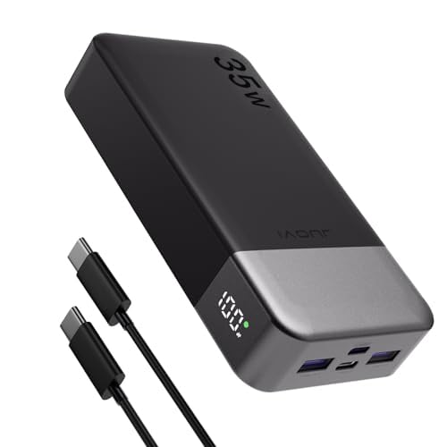 JUOVI Tragbare Powerbank (Schwarz, 35W) von JUOVI