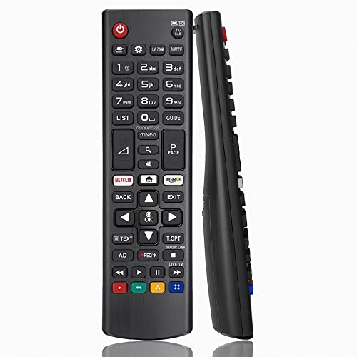 JUSFURLIFE AKB75095308 Fernbedienung Ersatz fit für LG LED LCD 3D HD Smart TVs, Keine Einrichtung erforderlich LG TV-Fernbedienung mit Netflix-Taste, ersetzt AKB74915324 AKB75095307 AKB75375608 von JUSFURLIFE