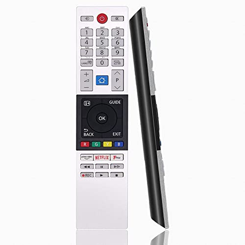 JUSFURLIFE CT-8543 Fernbedienung Ersatz fit für Toshiba FHD UHD XUHD Smart TVs, Keine Einrichtung erforderlich Toshiba TV Fernbedienung mit Netflix FPlay Tasten, Ersatz für CT-8543 CT8543 CT-8541 … JUSFURLIFE CT-8543 Fernbedienung Ersatz fit für Toshiba FHD UHD XUHD Smart TVs, Keine Einrichtung erforderlich Toshiba TV Fernbedienung mit Netflix FPlay Tasten, Ersatz für CT-8543 CT8543 CT-8541 … von JUSFURLIFE