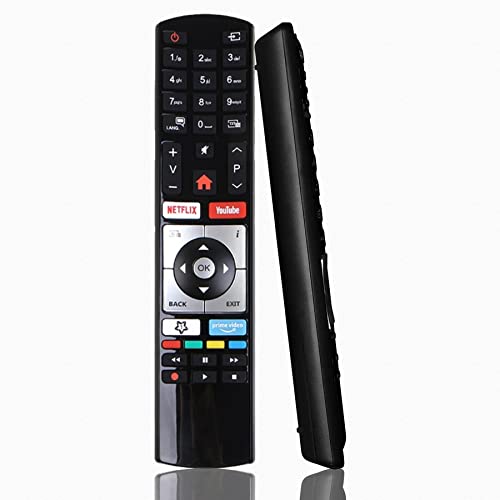 JUSFURLIFE RC4318 / RC4318P Fernbedienung Ersatz fit für Finlux Telefunken Edenwood Vestel 4K Ultra HD Smart TV, Keine Einrichtung erforderlich TV-Fernbedienung mit Netflix YouTube-Tasten von JUSFURLIFE