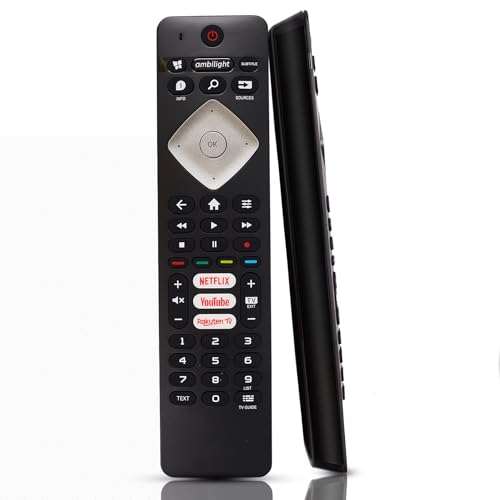 Universeller Ersatz für die Philips TV-Fernbedienung für alle Philips LCD LED Smart TVs, Keine Einrichtung erforderlich, Philips-Fernbedienung für TV mit Netflix-, YouTube- und Rakuten TV-Tasten Universeller Ersatz für die Philips TV-Fernbedienung für alle Philips LCD LED Smart TVs, Keine Einrichtung erforderlich, Philips-Fernbedienung für TV mit Netflix-, YouTube- und Rakuten TV-Tasten von JUSFURLIFE
