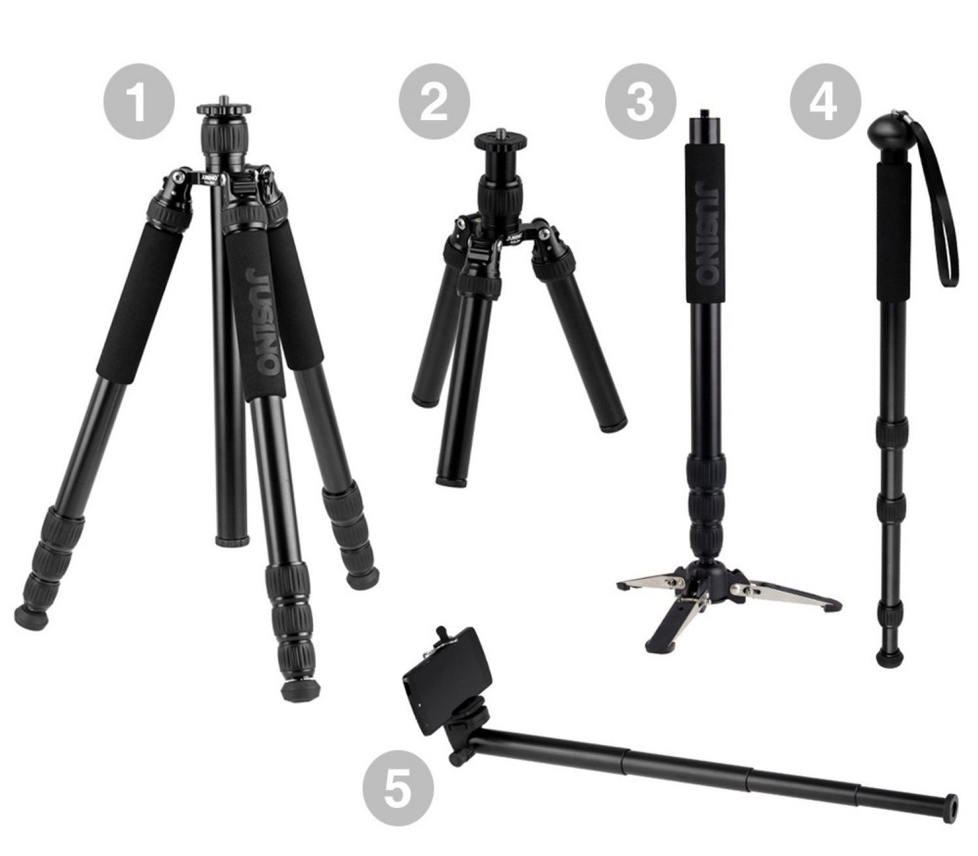 JUSINO JUSINO TKQ-284 Multifunktions Tripod Stativ Dreibeinstativ von JUSINO