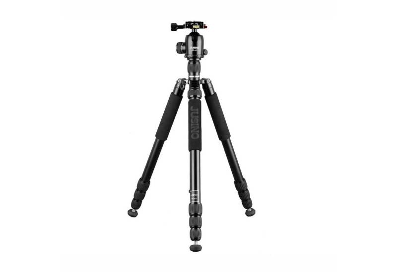 JUSINO TK-284 Tripod Traveller Aluminium Max Höhe 165cm mit Kugelkopf BS-40 Dreibeinstativ von JUSINO