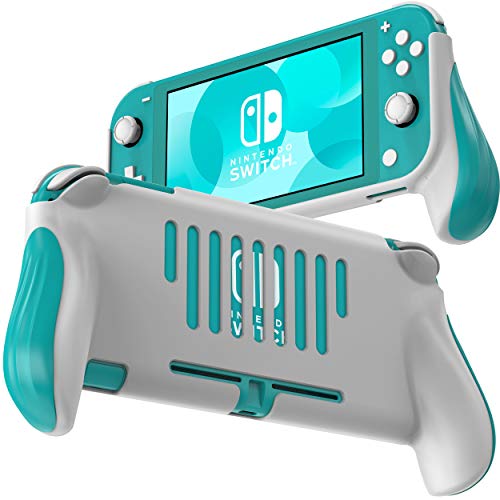JUSPRO Griff für ergonomischer Komfort, Handschutz, tragbare Gaming-Hülle, Zubehör, kompatibel mit Nintendo Switch Lite (Blau) von JUSPRO