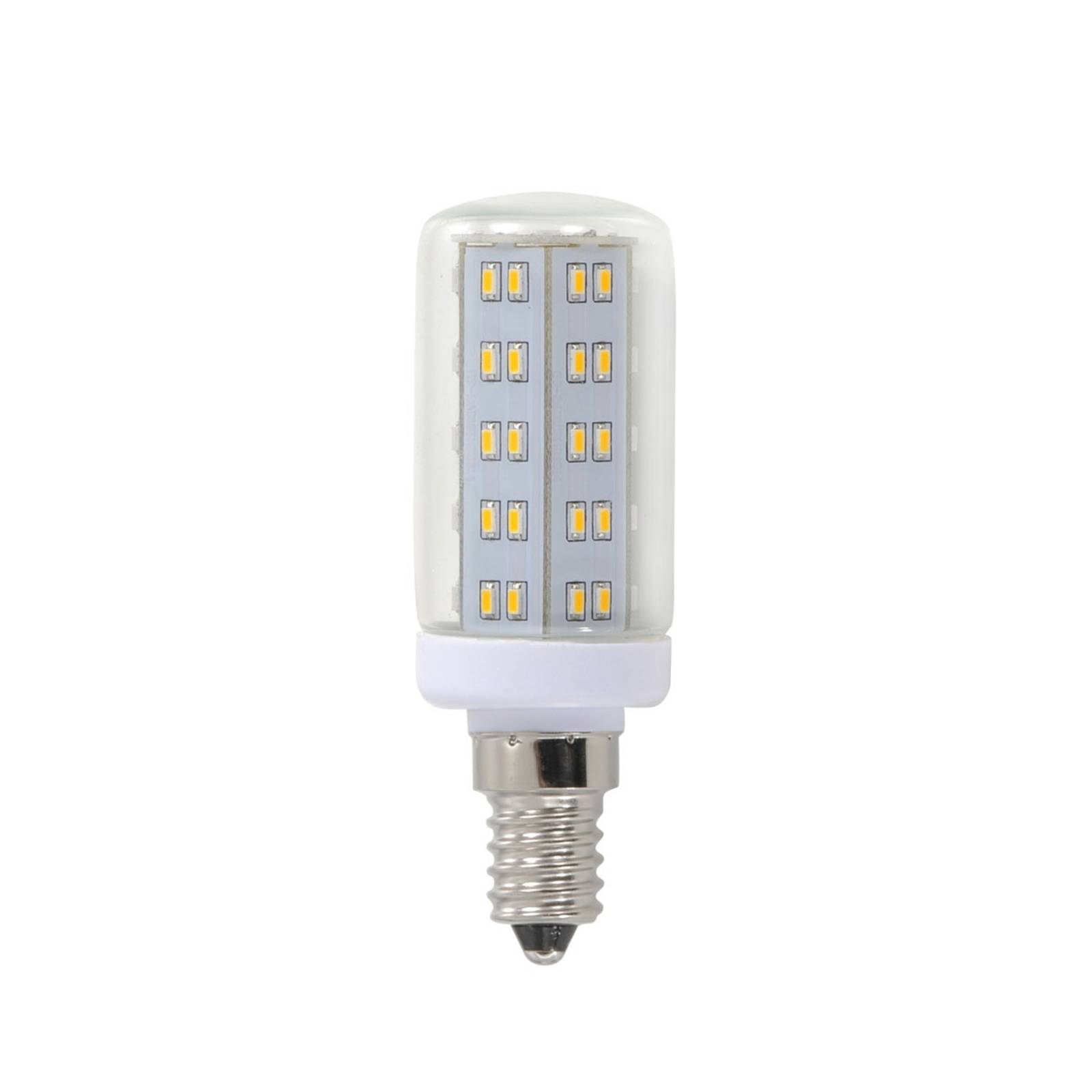 E14 4W LED-Lampe in Röhrenform klar mit 69 LEDs von JUST LIGHT.