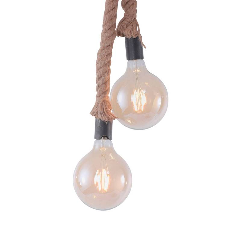 Hängeleuchte Rope mit Seil, zweiflammig von JUST LIGHT.