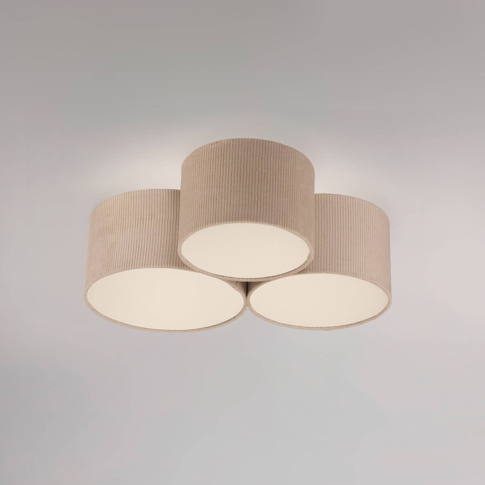 JUST LIGHT. Deckenleuchte Green Duro, Textil, dreiflammig JUST LIGHT. Deckenleuchte Green Duro, Textil, dreiflammig von JUST LIGHT.