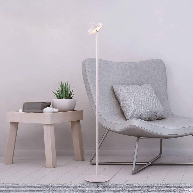 JUST LIGHT. LED-Akku-Stehleuchte Amag, weiß, Eisen, IP44 von JUST LIGHT.