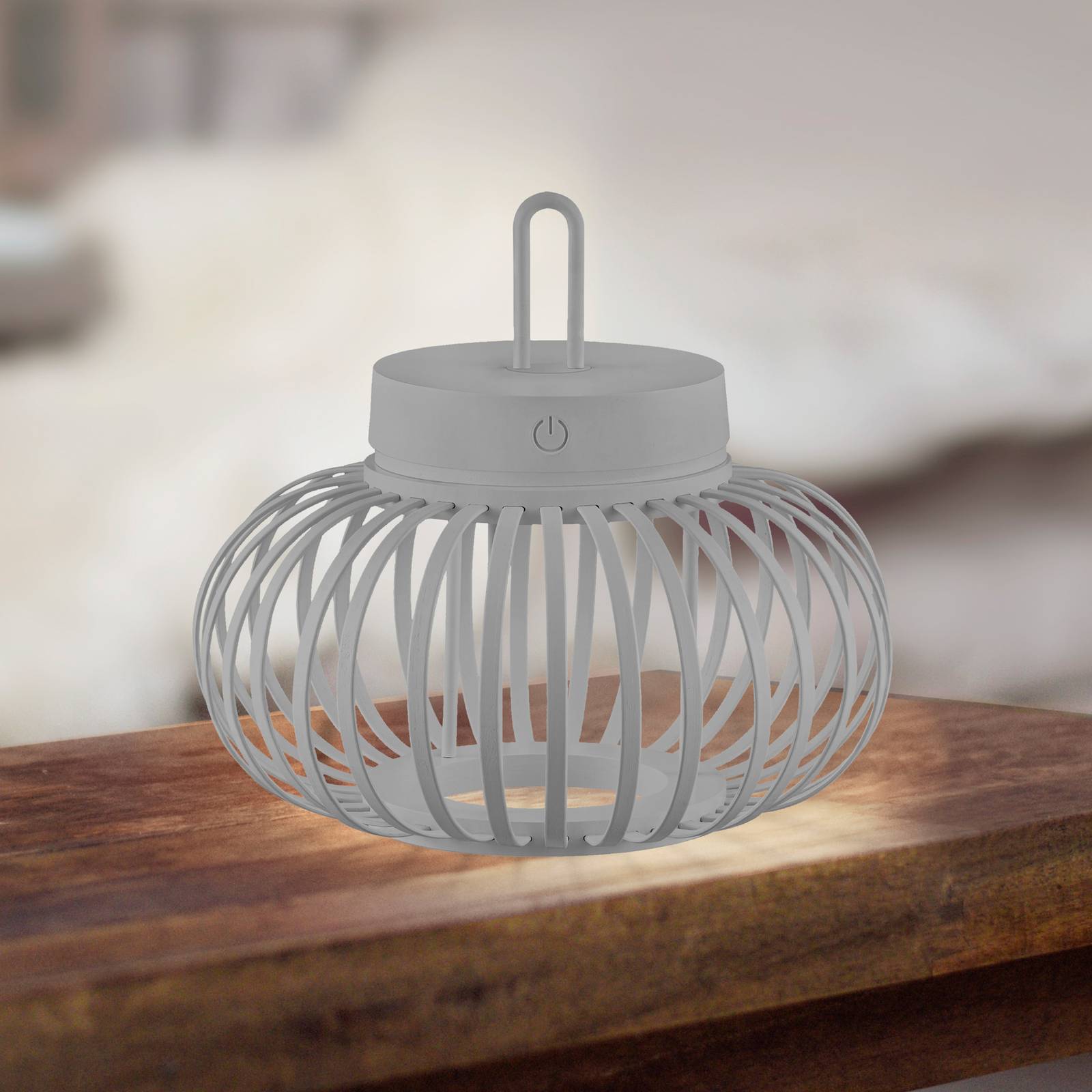 JUST LIGHT. LED-Akku-Tischlampe Akuba grau-beige 22cm Bambus JUST LIGHT. LED-Akku-Tischlampe Akuba grau-beige 22cm Bambus von JUST LIGHT.