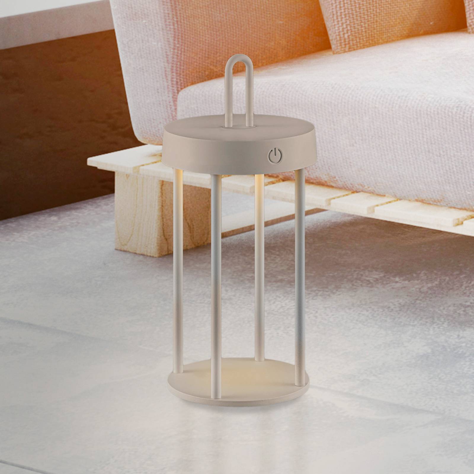 JUST LIGHT. LED-Akku-Tischlampe Anselm grau-beige 28cm Eisen JUST LIGHT. LED-Akku-Tischlampe Anselm grau-beige 28cm Eisen von JUST LIGHT.